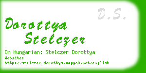 dorottya stelczer business card